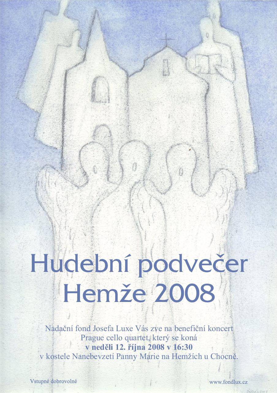 Pozvanka na hudebn� podve�er Hem�e 2008